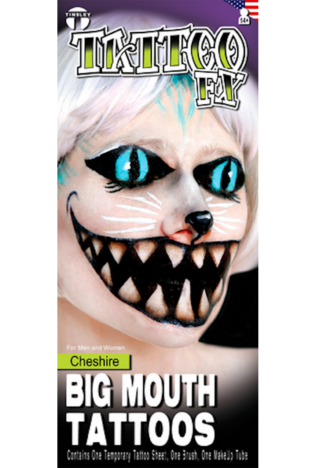 Cheshire Big Mouth Temporary Tattoo Perth